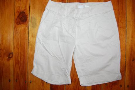 Krémové krátke nohavice, camaieu,36