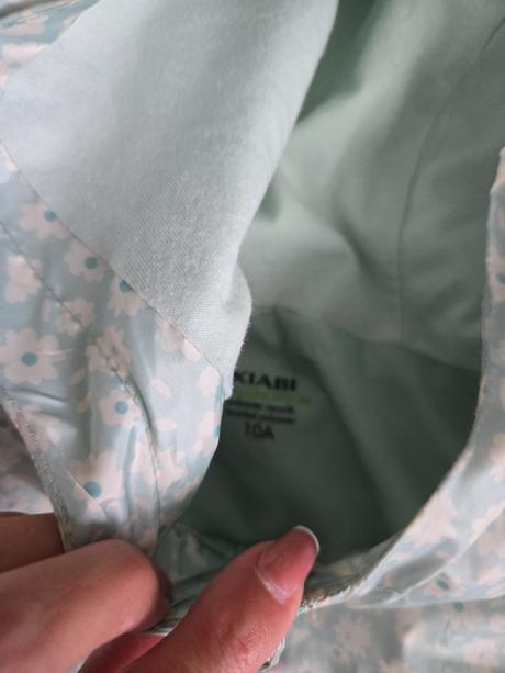 Kiabi štýlová dlhá prsiplastova bunda 134, 134