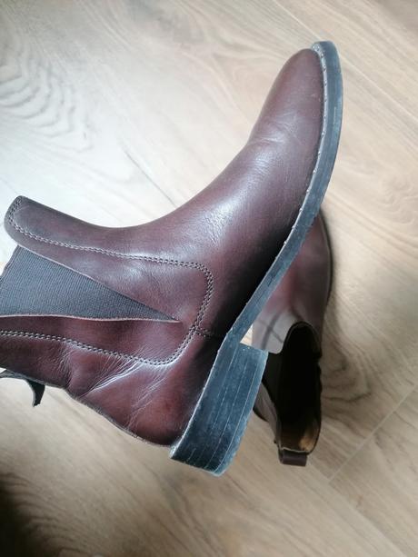 Dámske kožené clenkove topanky gant, gant,37