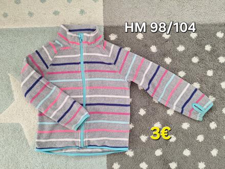 Flisova mikina 104, h&m,104