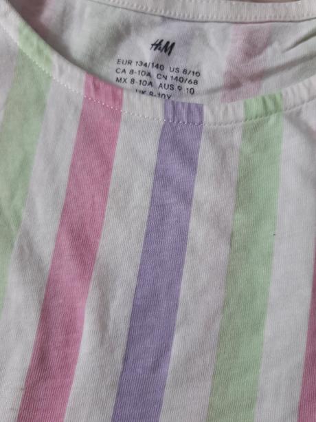 Letné bavlnené šaty h&m, veľ. 134/140, h&m,134