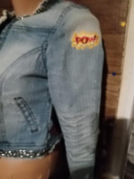 Dámsky riflovy kabátik, amisu,36