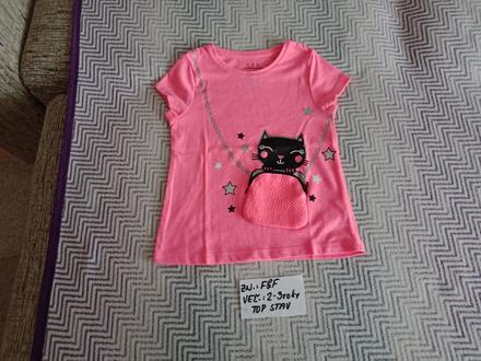 Dievčenské tričko s krátkym rukávom zn.f&f veľ.2-3, f&f,92