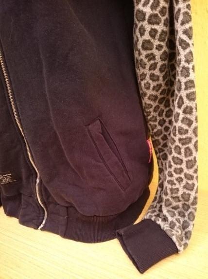 Dámska mikina na zips, damage, xl