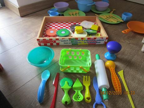 Detská drevená kuchynka janod s príslušenstvom, 