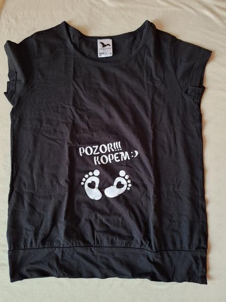 Tehotenské tričká 2x, m