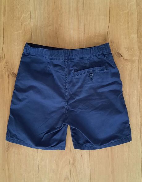 Tmavomodré športovo-elegantné šortky, h&m,134