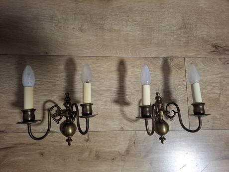 Nástenné svietidla  mosadzne, 