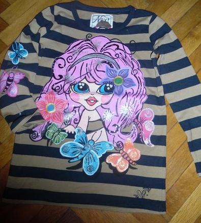 Ručne maľované tričenko, next,110