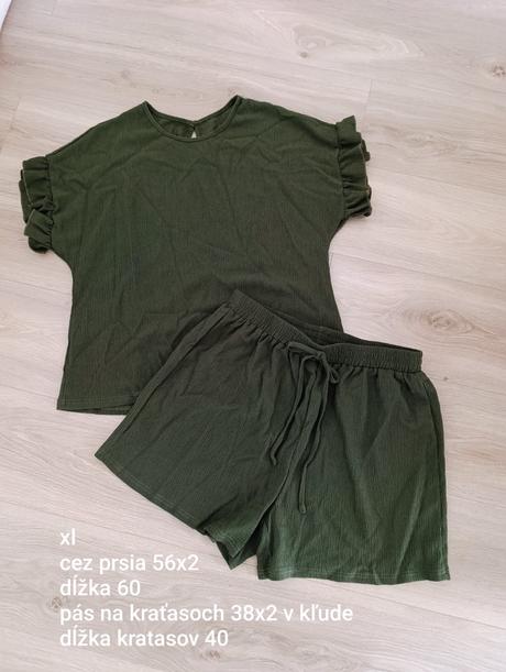 Set top a kraťase xl nové, xl