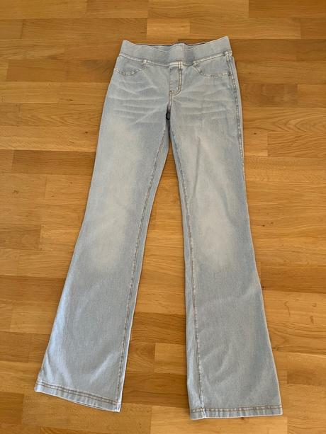 Elastické riflové nohavice, h&m,158