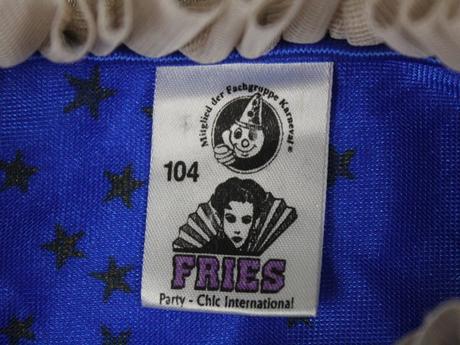 Kúzelnícky/šašovský plášť fries veľ. 3-4 r. a,