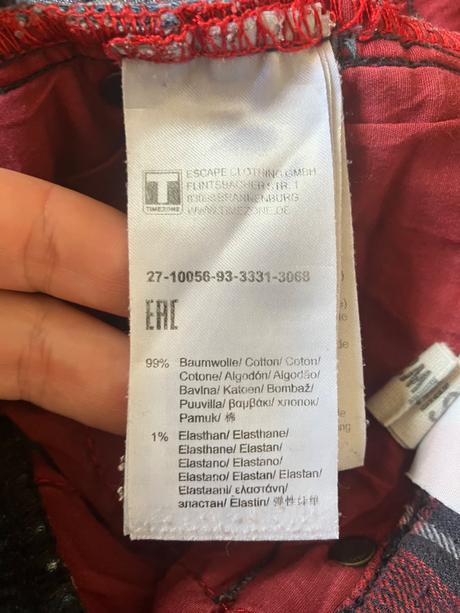 Strecove rifle timezone, vel.30/34 slim fit, s