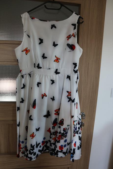 Šaty s motýľmi, 44 / xl / xxl