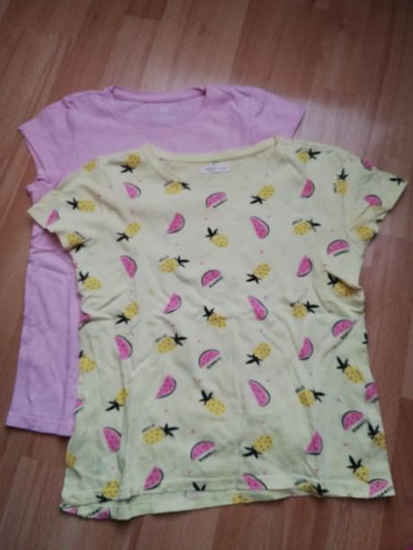Tričko krátky rukáv - 2ks, h&m,140