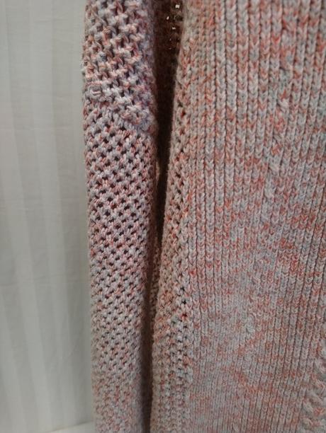 Dámsky ružovo biely pulóver, tu, xxl, tu,xxl