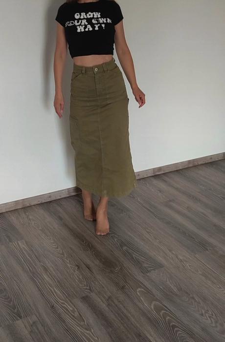 Cargo sukňa, bershka,34