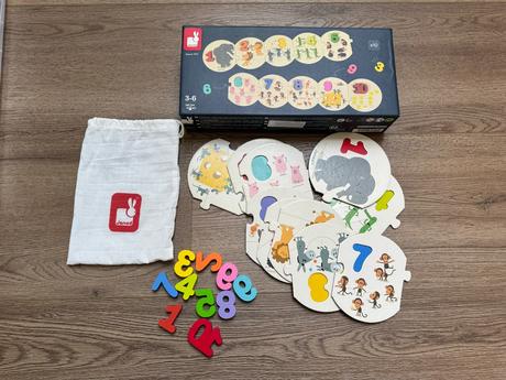 Janod puzzle vkladačka čísla, 