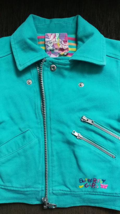 Tyrkysová bunda 5-6 r, debenhams,116