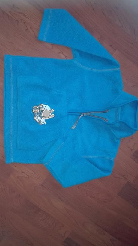 Fleecova mikina na zips, 98
