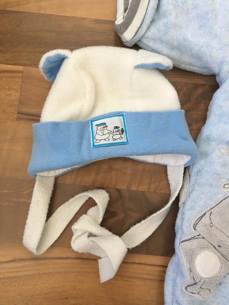 Zimny overal+ ciapky, next,62