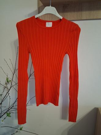 Oranžový top, h&m,s
