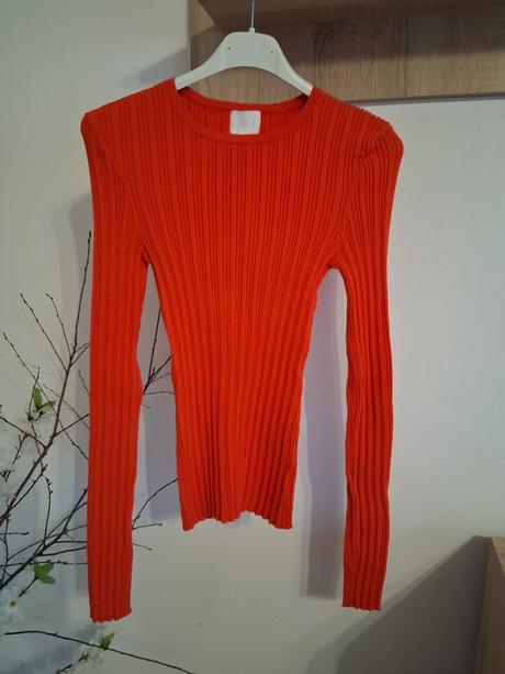 Oranžový top, h&m,s
