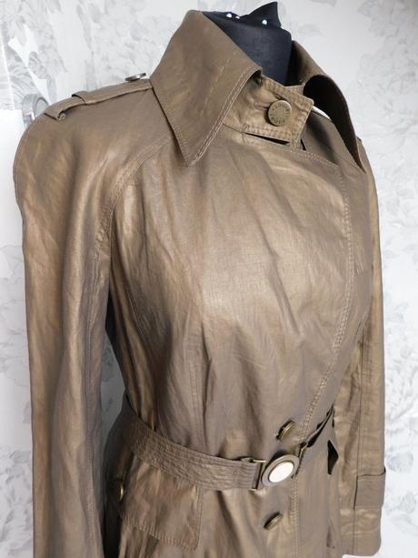 Luxusny damsky trendy trenchovy plašt, 36