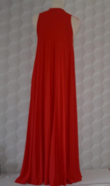 El corte inglés - červené maxi šaty, veľ. s, s
