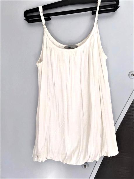 Dámske tielko s balónovým spodným lemom, h&m,m
