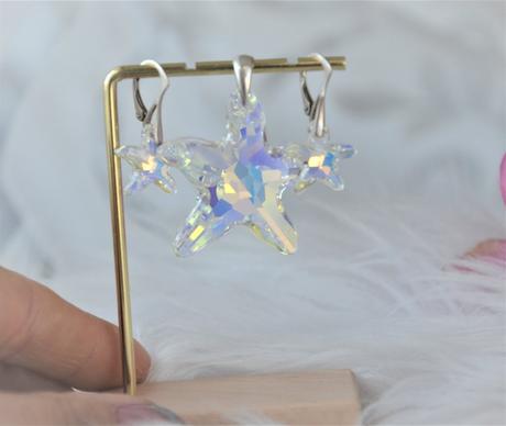 Swarovski prívesok+náušnice-stars, 