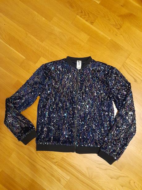 Flitrová mikina / sveter, c&a,170