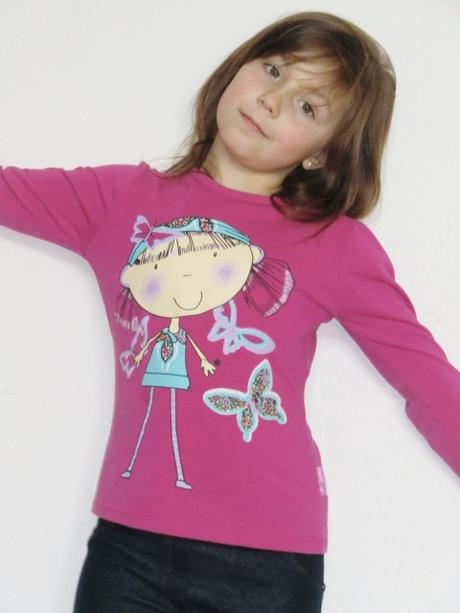 Tričko s dlhým rukávikom vel 116/122, 116