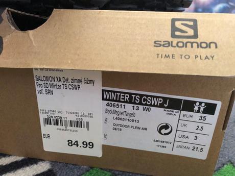 Zimné čizmi + botasky darcek, salomon,35