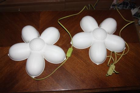 Ikea lampa biely kvet  2 ks, 