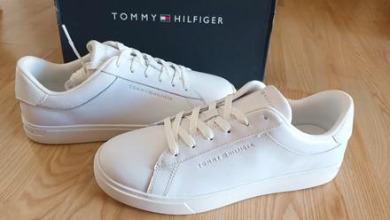 Zľava- kožené tenisky tommy hilfiger, tommy hilfiger,41