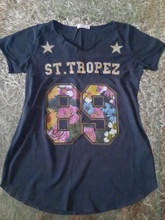 Tričko s dierkami polopriesvitne, m