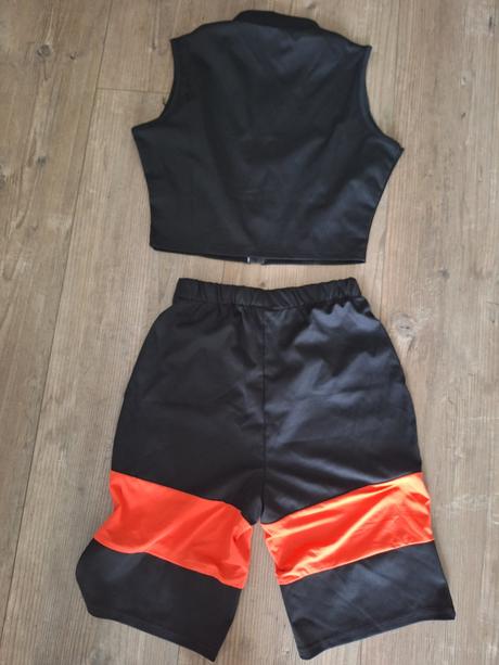 Súprava legíny +crop top, m