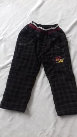 Zateplené nenosené nohavice, 104