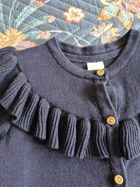 Sveter na gombíky s volánom  h&m, h&m,86