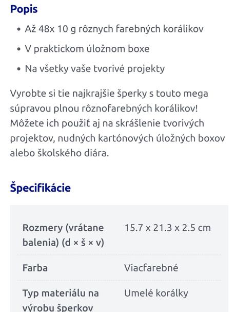 Korálky,