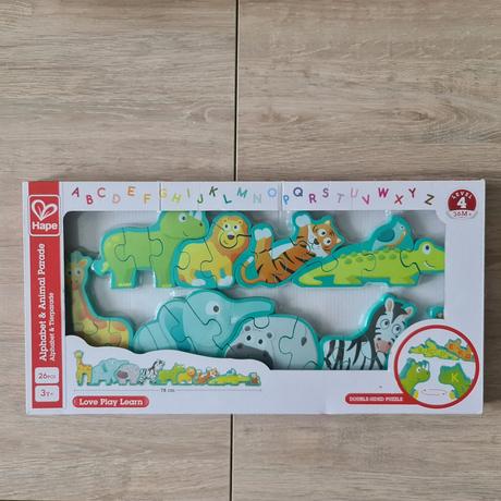 Hape puzzle zvieratka abeceda, 