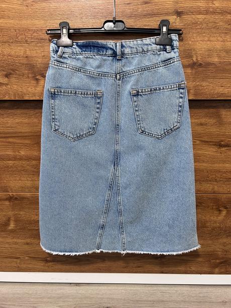Riflová sukňa, zara,164