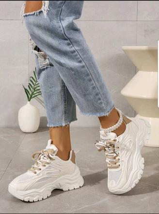 Tenisky biele na platforme, 35 / 36 / 37 / 38 / 39