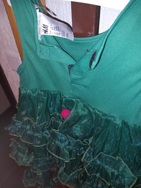 Vianočné šaty, h&m,140