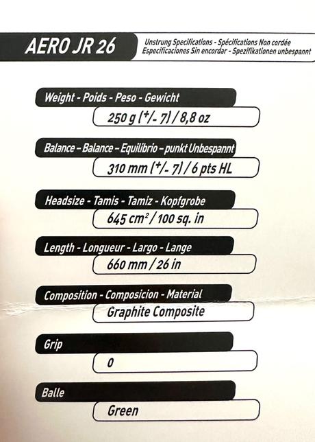 Raketa tenis babolat aero junior 26, babolat