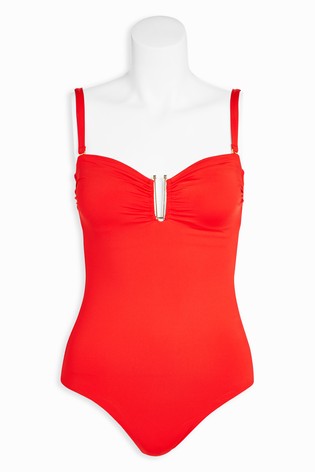 Červené plavky so sponou, next,38 / m