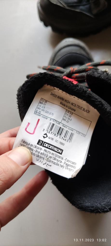 Zimné trekove topánky veľ 35, decathlon,35