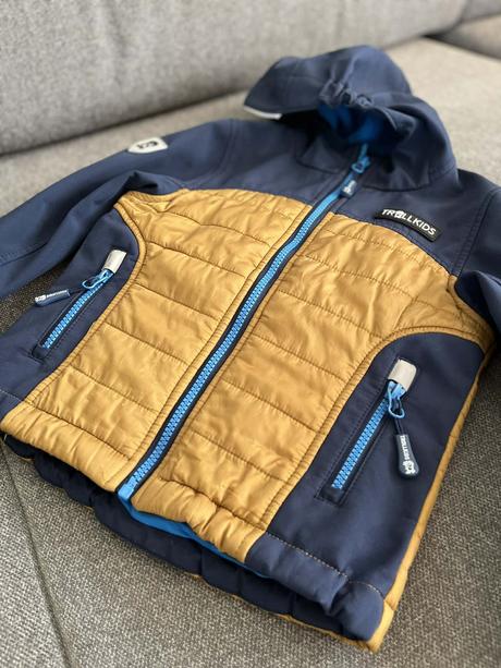 Trollkids softshellová detská bunda lysefjord 110, trollkids,110