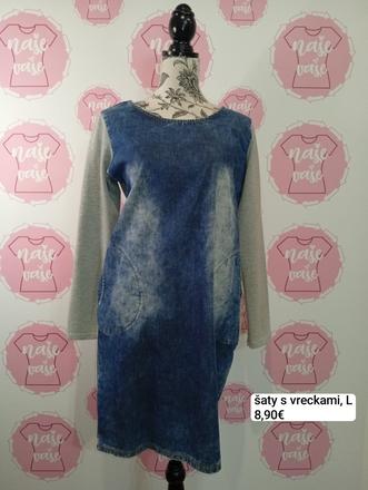 Šaty s vreckami, l